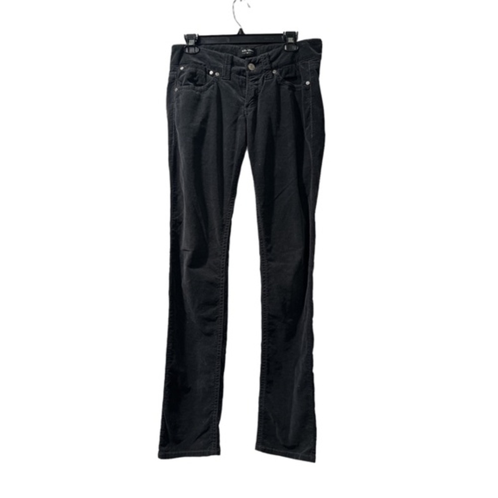Women's Billy Blues Gray Corduroy Low Rise Slim Pant Size 32" EUC #6414